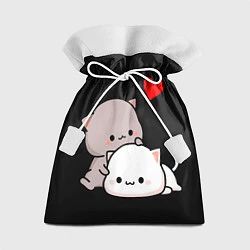 Мешок для подарков Котическая любовь Kitty Love, цвет: 3D-принт