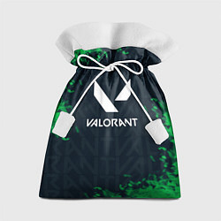 Мешок для подарков Valorant Green Fire, цвет: 3D-принт