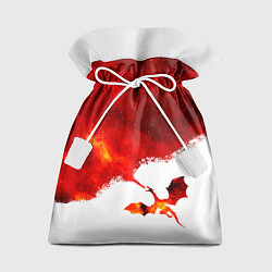 Мешок для подарков ДЫХАНИЕ ЗВЕЗДНОГО ДРАКОНА DRAGON FIRE, цвет: 3D-принт