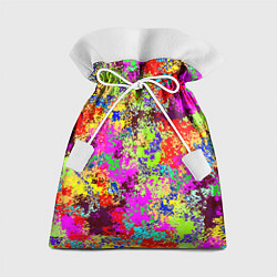 Мешок для подарков Пиксельный камуфляж Токсик, цвет: 3D-принт