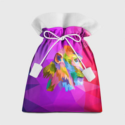 Мешок для подарков Цветная обезьяна Color monkey, цвет: 3D-принт