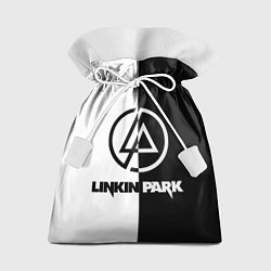 Мешок для подарков Linkin Park ЧБ, цвет: 3D-принт