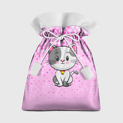 Мешок для подарков Котик с серым пятном, цвет: 3D-принт