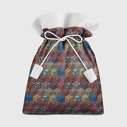 Мешок для подарков Разноцветные Кубические Узоры, цвет: 3D-принт