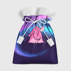 Мешок для подарков Розовый слоник, цвет: 3D-принт