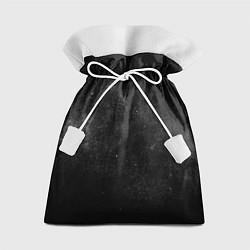 Мешок для подарков Черный космос black space, цвет: 3D-принт