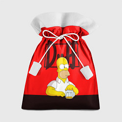 Мешок для подарков Homer Duff, цвет: 3D-принт