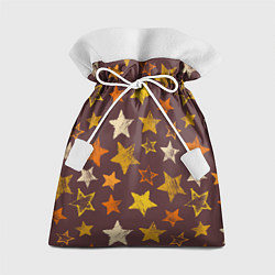 Мешок для подарков Звездное коричневое небо, цвет: 3D-принт