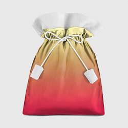 Мешок для подарков Красно-желтый градиент, цвет: 3D-принт