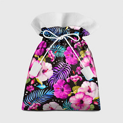 Мешок для подарков Floral pattern Summer night Fashion trend, цвет: 3D-принт