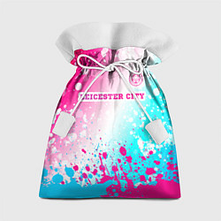 Мешок для подарков Leicester City Neon Gradient, цвет: 3D-принт