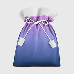 Мешок для подарков PINK-BLUE GRADIENT ГРАДИЕНТ, цвет: 3D-принт