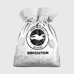 Мешок для подарков Brighton с потертостями на светлом фоне, цвет: 3D-принт