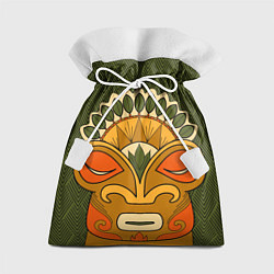 Мешок для подарков Polynesian tiki HUMBLE, цвет: 3D-принт