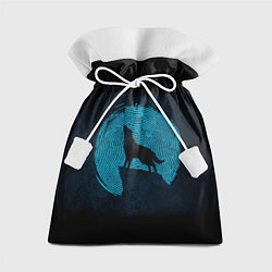 Мешок для подарков Силуэт волка, цвет: 3D-принт