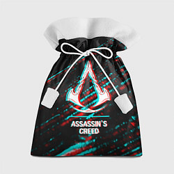 Мешок для подарков Assassins Creed в стиле glitch и баги графики на т, цвет: 3D-принт