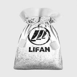 Мешок для подарков Lifan с потертостями на светлом фоне, цвет: 3D-принт