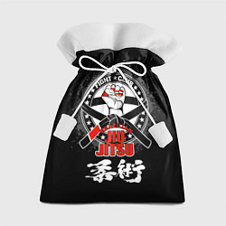 Мешок для подарков Jiu jitsu brazilian splashes logo, цвет: 3D-принт