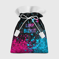 Подарочный мешок Limp Bizkit - neon gradient: символ сверху
