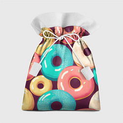 Мешок для подарков Пончики и только пончики, цвет: 3D-принт