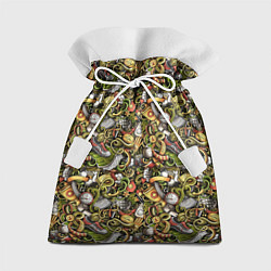 Мешок для подарков Футбольные бутсы и кубок, цвет: 3D-принт