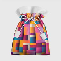 Мешок для подарков Квадрат и прямоугольники, цвет: 3D-принт