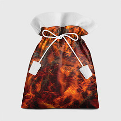 Мешок для подарков Огенная лава, цвет: 3D-принт