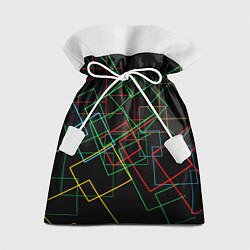 Мешок для подарков Разноцветные квадраты, цвет: 3D-принт