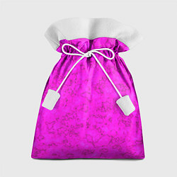 Мешок для подарков Розовый яркий неоновый узор с мраморной текстурой, цвет: 3D-принт