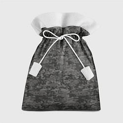 Мешок для подарков Камуфляж AOR-2 серый пиксель, цвет: 3D-принт