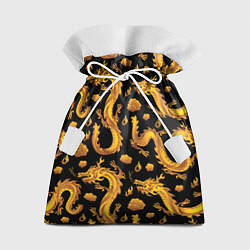 Мешок для подарков Golden dragons, цвет: 3D-принт
