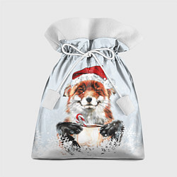 Мешок для подарков Merry Christmas foxy, цвет: 3D-принт