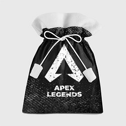 Мешок для подарков Apex Legends с потертостями на темном фоне, цвет: 3D-принт