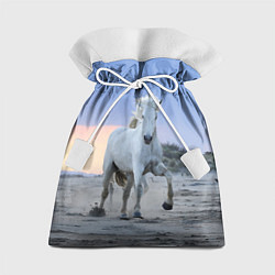 Мешок для подарков Белый конь, цвет: 3D-принт