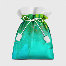 Мешок для подарков Абстрактные краски - текстура, цвет: 3D-принт