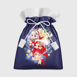 Мешок для подарков Новогодняя Паймон - Genshin impact, цвет: 3D-принт