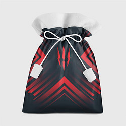 Мешок для подарков Красный символ The Witcher на темном фоне со стрел, цвет: 3D-принт