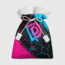 Мешок для подарков Deep Purple - neon gradient, цвет: 3D-принт