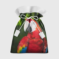 Мешок для подарков Красный попугай Ара, цвет: 3D-принт