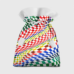 Мешок для подарков Разноцветная оптическая иллюзия, цвет: 3D-принт