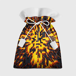 Мешок для подарков Неоновый взрыв - яркое свечение, цвет: 3D-принт