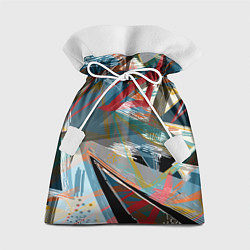 Мешок для подарков Абстрактный многоцветный узор, цвет: 3D-принт