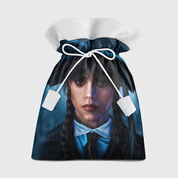 Мешок для подарков Уэнсдэй под зонтом, цвет: 3D-принт
