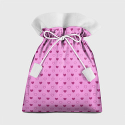Мешок для подарков Милые сердечки, цвет: 3D-принт