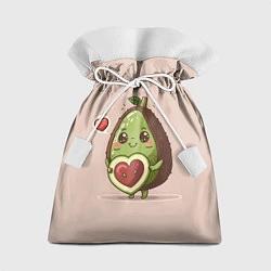 Мешок для подарков Влюбленный авокадо - парные, цвет: 3D-принт