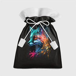 Мешок для подарков Неоновая лисичка, цвет: 3D-принт