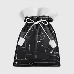 Мешок для подарков Зелёный абстрактный игровой, цвет: 3D-принт