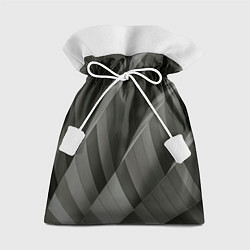 Мешок для подарков Абстрактные серые острые металлические листы, цвет: 3D-принт