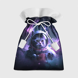 Мешок для подарков Котик космонавт, цвет: 3D-принт