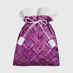 Мешок для подарков Фиолетовые диагонали, цвет: 3D-принт